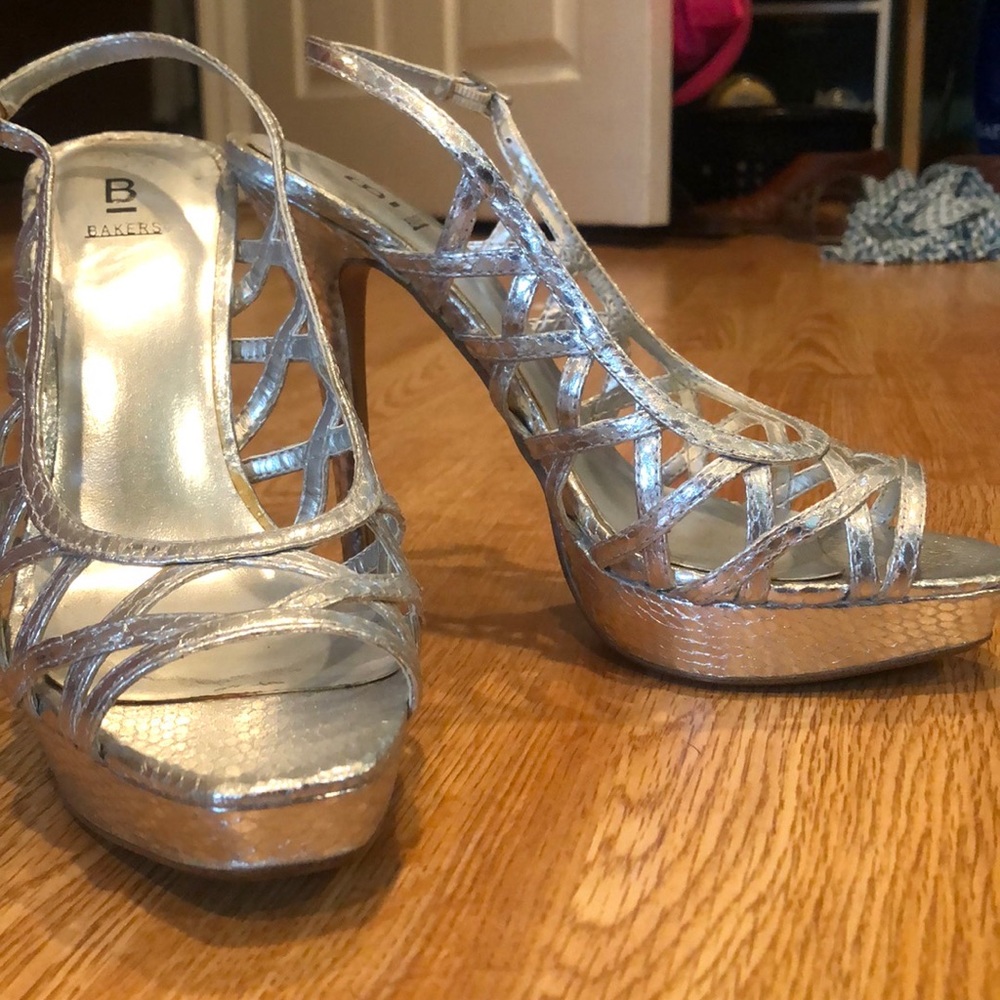 Bakers ‘Harris’ silver stiletto sandal - 6